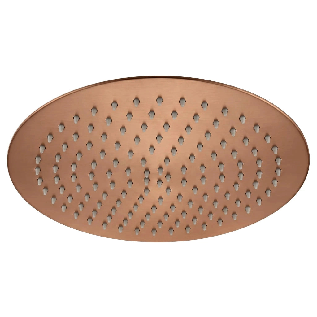 Soffione Doccia Rotondo Rea Js-p014brg 30cm Brush Copper