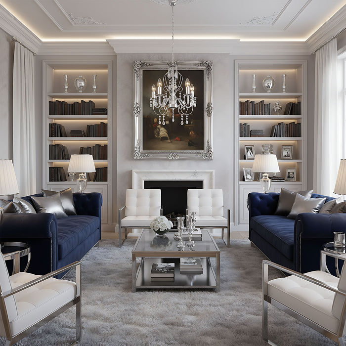 Lampada Da Soffitto Ebt008-5cp Chrome