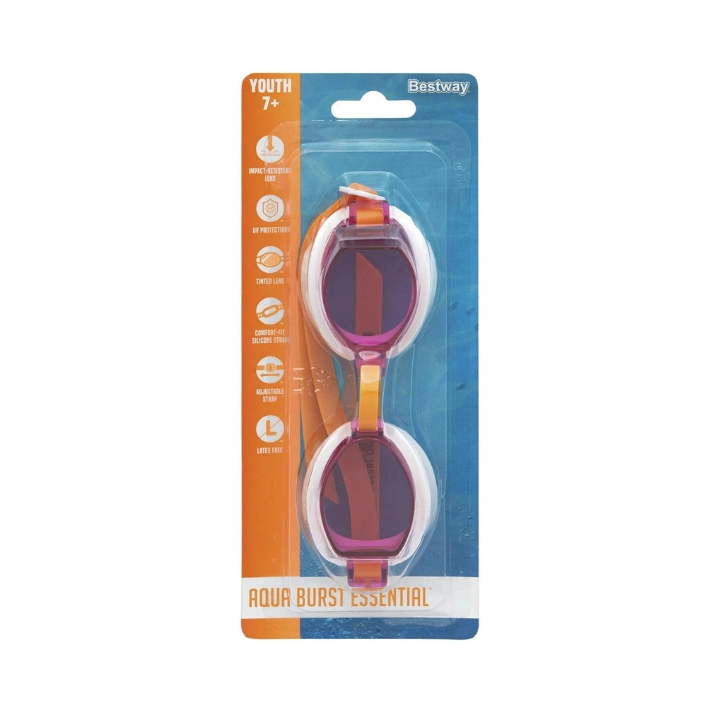 Trade Shop - Box 24 Pz Occhiali Da Nuoto Piscina Per Bambini Ragazzi 7+ Anni Da 3 Colori 30217 -