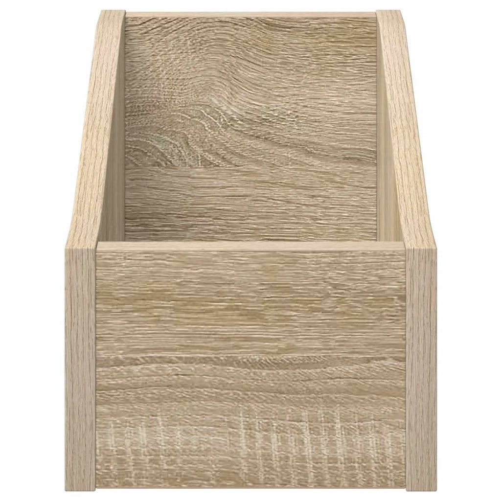 Scatola per dischi LP 2 pz Rovere Sonoma 18 x 32 x 18 cm 8012799