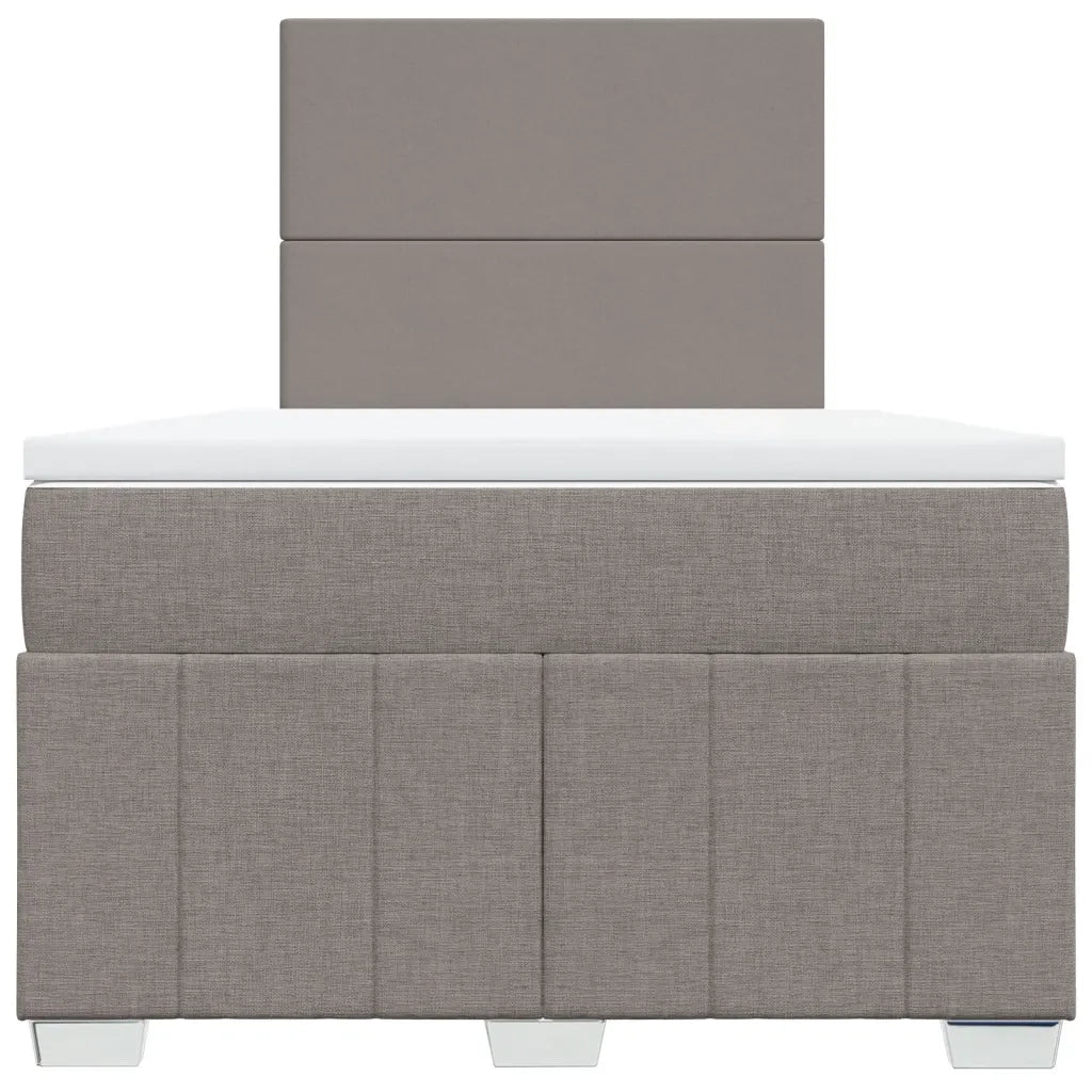 Giroletto a Molle con Materasso Tortora 120x200 cm in Tessuto 3291632