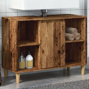 Mobile da Bagno Legno Antico 80x33x60 cm in Legno Multistrato 857133