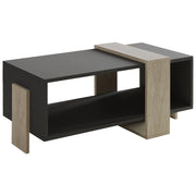 Tavolino in legno "Meleni" - 90 x 49 x 40 cm - Grigio antracite