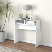 Tavolino Consolle Bianco 78x30x80 cm in Legno Multistrato 808296