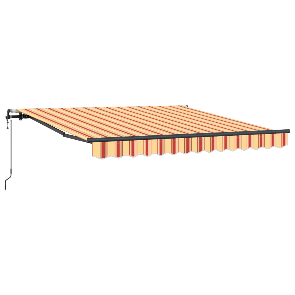 Tenda Retrattile Automatica Gialla e Arancione 350x250 cm