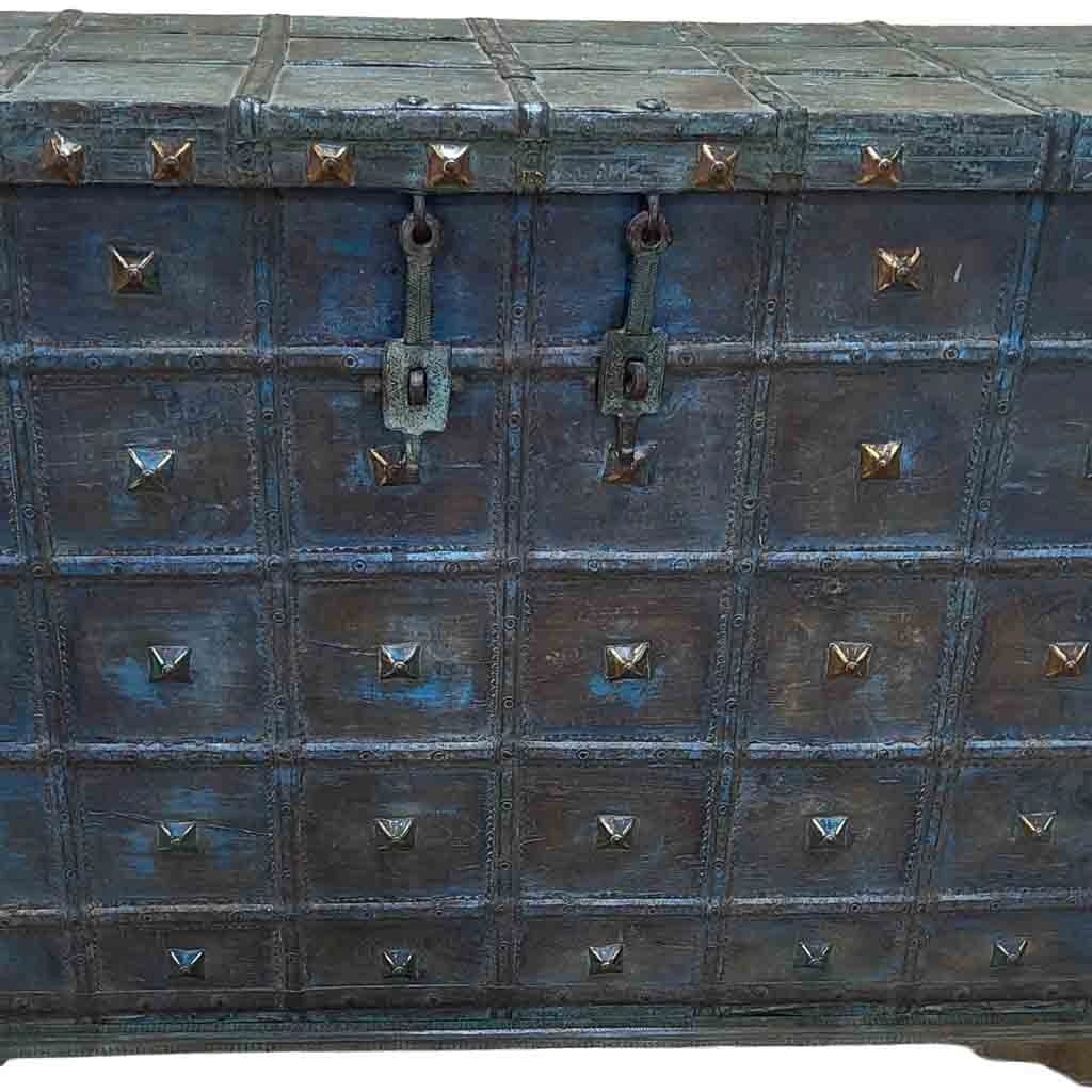 Baule in legno fatta a mano 136x48x91h cm