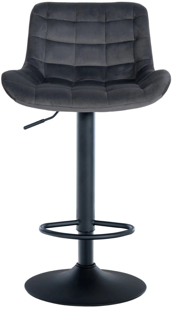 Set di 2 sgabelli da bar Tover grigio scuro,Velluto