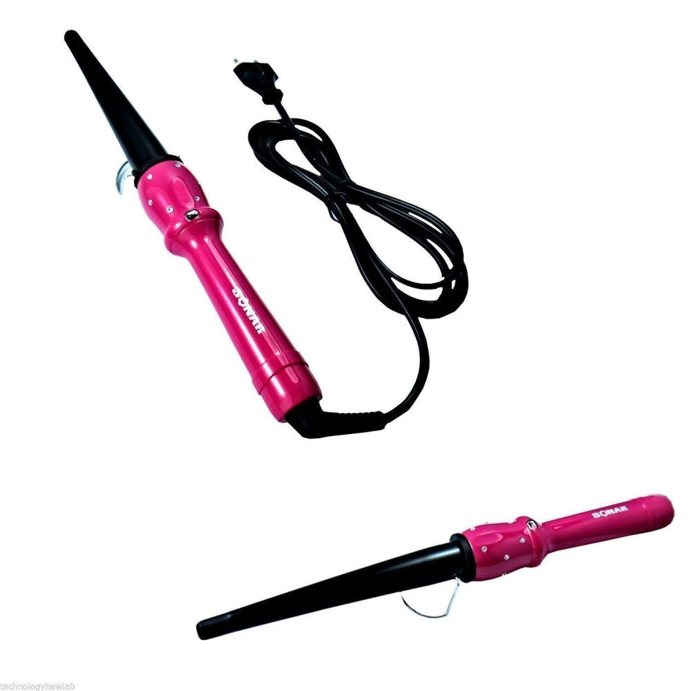 Trade Shop - Ferro Conico Piastra Arricciacapelli Professionale Per Capelli Ricci Arriccia -