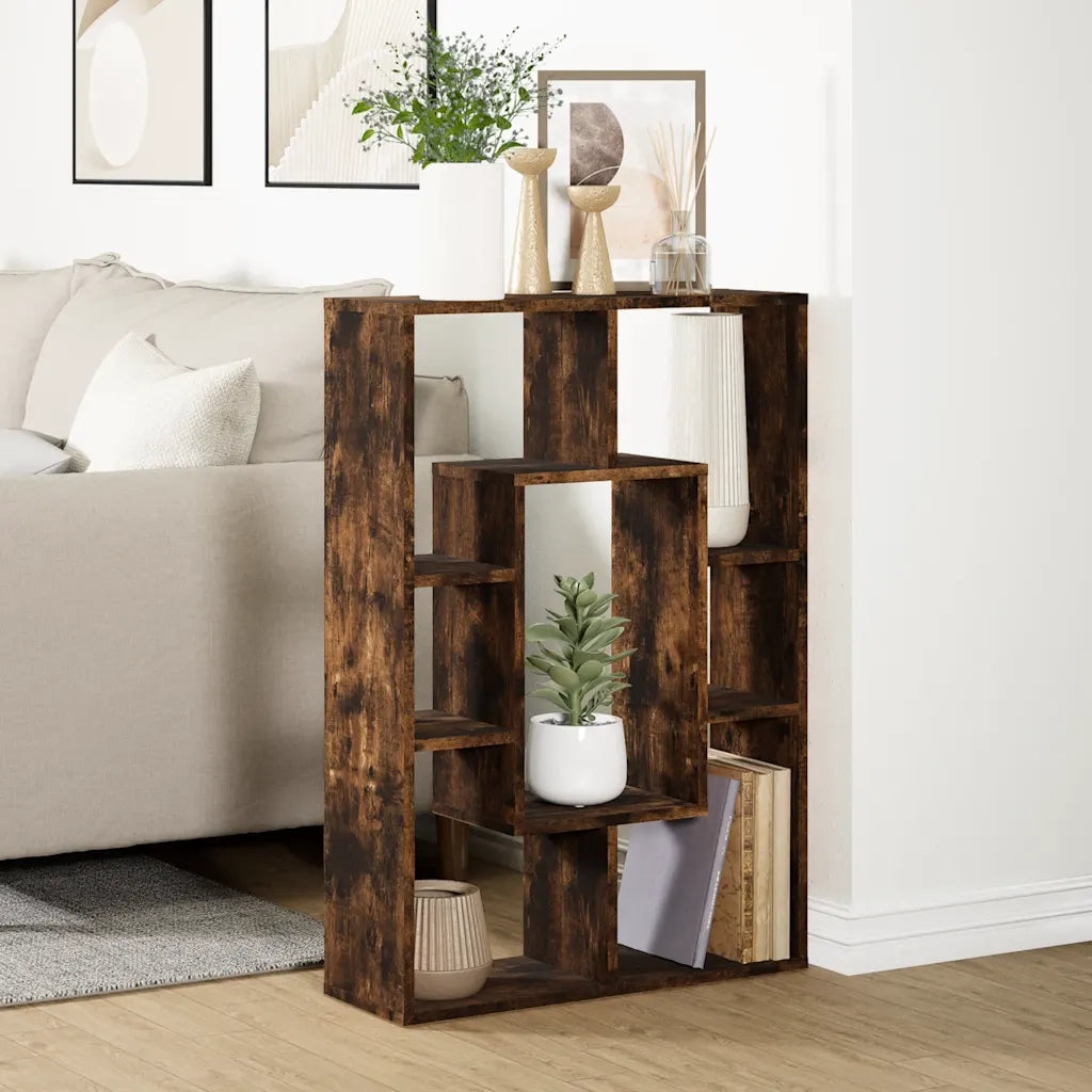 Libreria Rovere Fumo 63x20x90 cm in Truciolato 858142