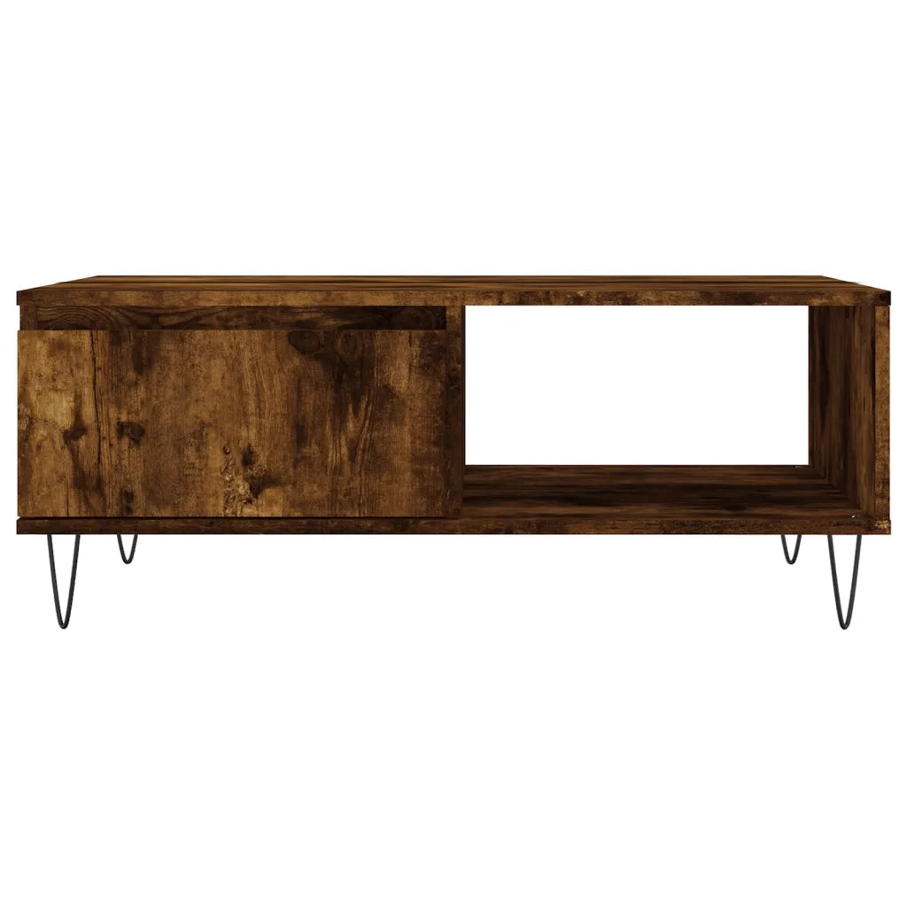Tavolino da salotto | Tavolino da caff¨¨ | Tavolino da Soggiorno Rovere Fumo 90x60x35cm in Legno Multistrato