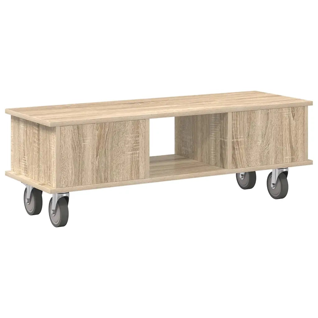 Supporto TV Rovere Sonoma 100 x 35 x 35 cm Legno multistrato 891034