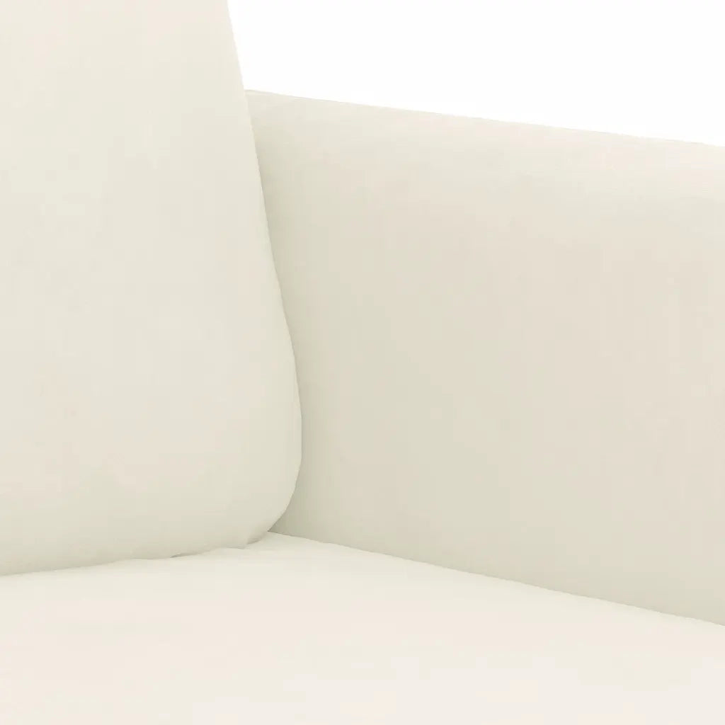 Set di Divani 3 pz Crema in Velluto 3202032