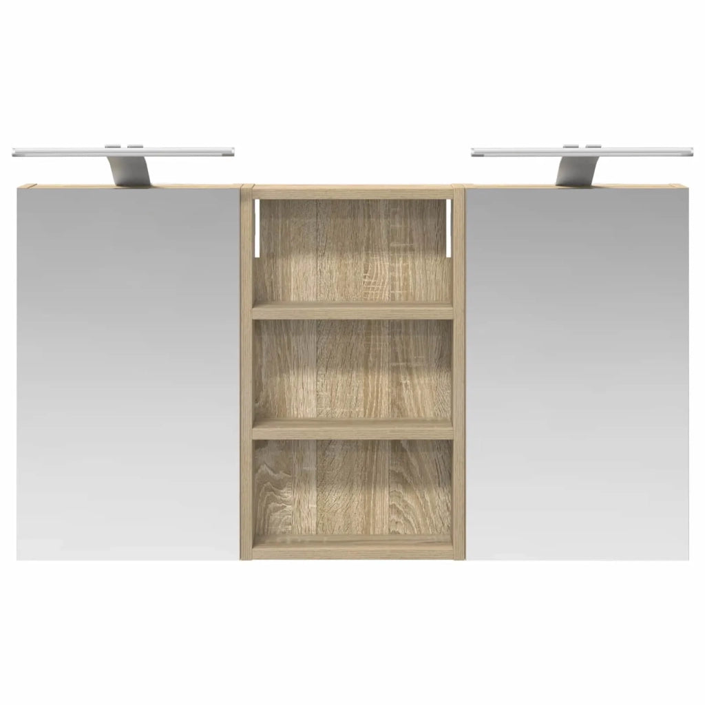 Set di Armadi da Bagno con lo scaffale 3 pcs 90 x 10,5 x 50 cm 3403674