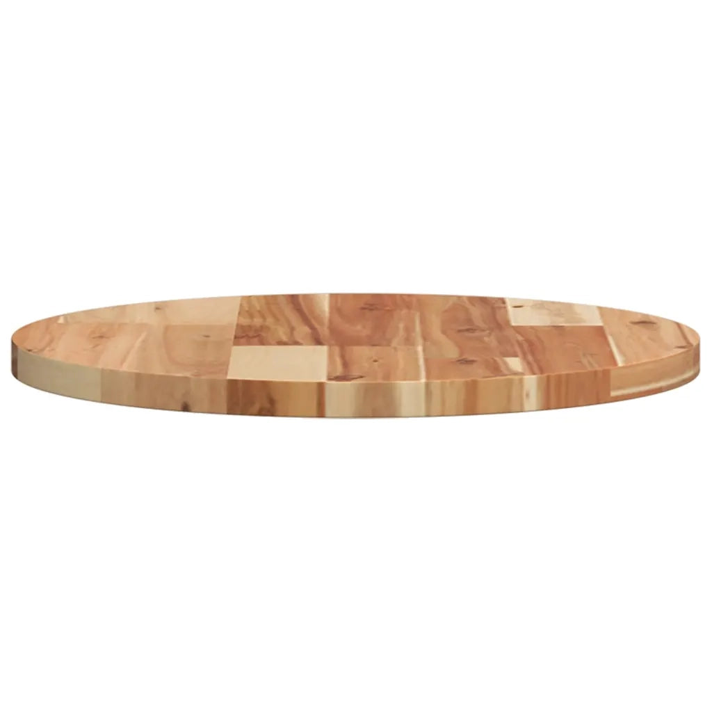 vidaXL Piano Tavolo Rotondo Ø40x2 cm in Legno Massello di Acacia