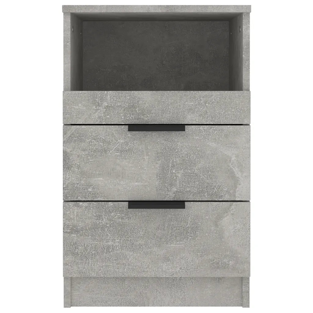 Comodino-Tavolino da notte Grigio Cemento in Legno Multistrato 577227