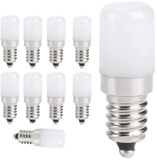 Lampade LED a pacchetto da 10 - Fitting E14 - 1,5 Watt - colore caldo - risparmio energetico - durata 50.000 ore