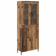 Credenza | Madia | Buffet da pranzo | Armadio da pranzo Legno vecchio 69,5 x 34 x 180 cm Legno multistrato