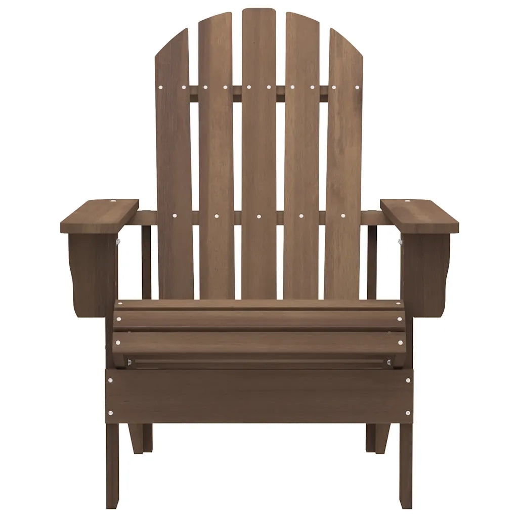 Sedia Adirondack con Tavolo Abete Massello Marrone 315921