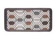 Tappeto Bagno Doccia Antiscivolo Mod. Vietri Tappetino Super Assorbente Cotone Pelo Corto - 60x240 - Marrone