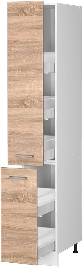 Armadio da farmacia R-Line, Sonoma, 30 cm, per la libera combinazione all'interno di sistemi cucina modulari