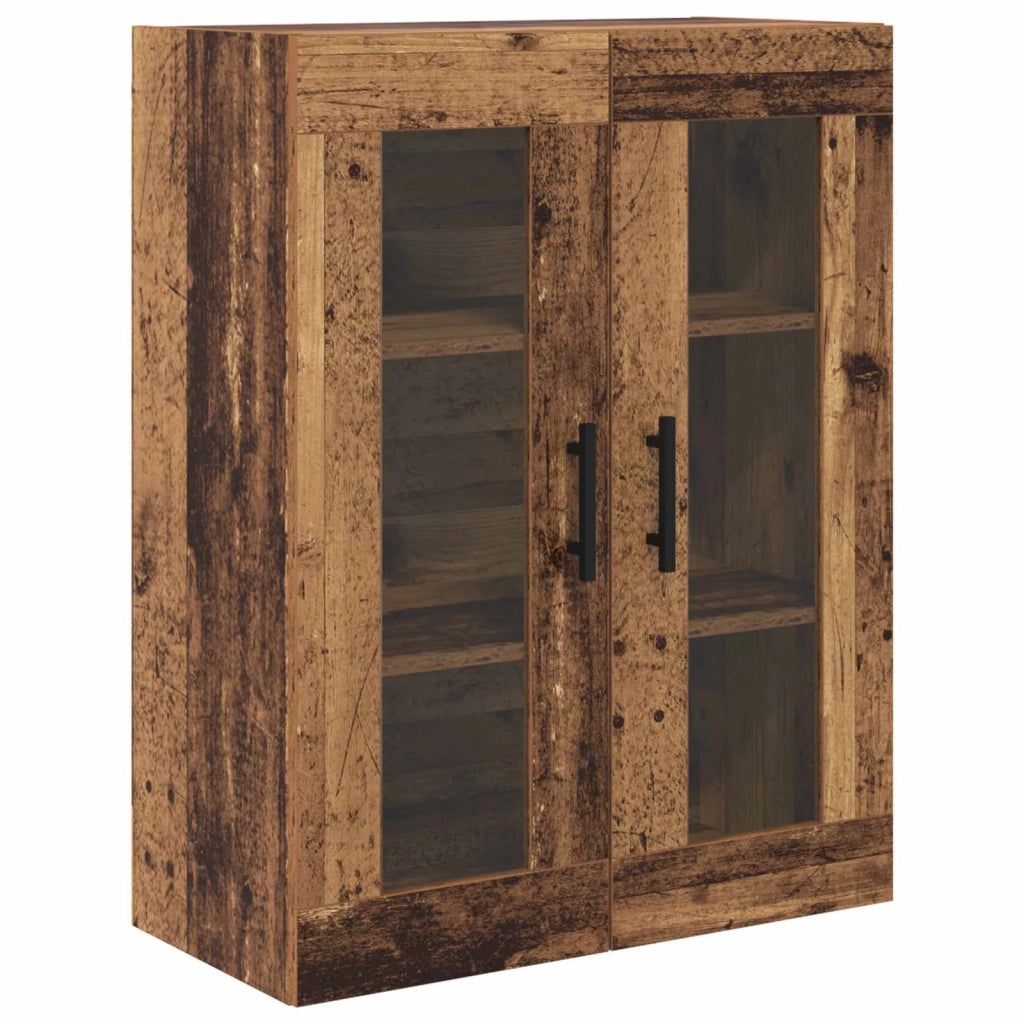 Credenza con cassetto 2 pcs Legno vecchio Legno multistrato