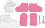 Manopole da paraffina per manicure e guanti di flanella per trattamenti con cera calda - Guanti caldi e guanti per trattamenti con cera calda per Hot Spa Wax - Terapia termale di riutilizzo per trattamenti di SPA con isolamento