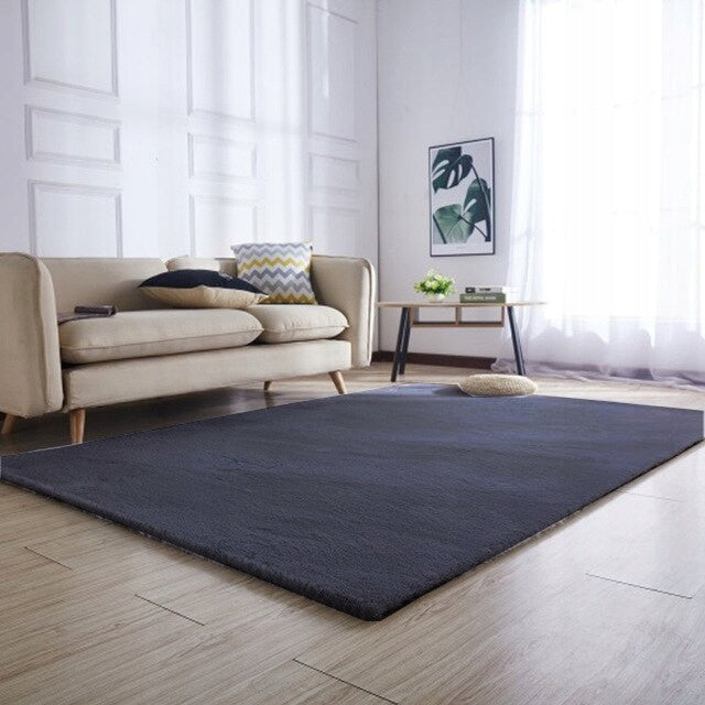 Tappeto in peluche grigio scuro  160x220 cm