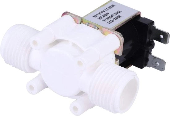 Klep a guida solenoide G1 2 NC in plastica - Solenoide elettrico - AC 220-240V - Valvola di scarico acqua.