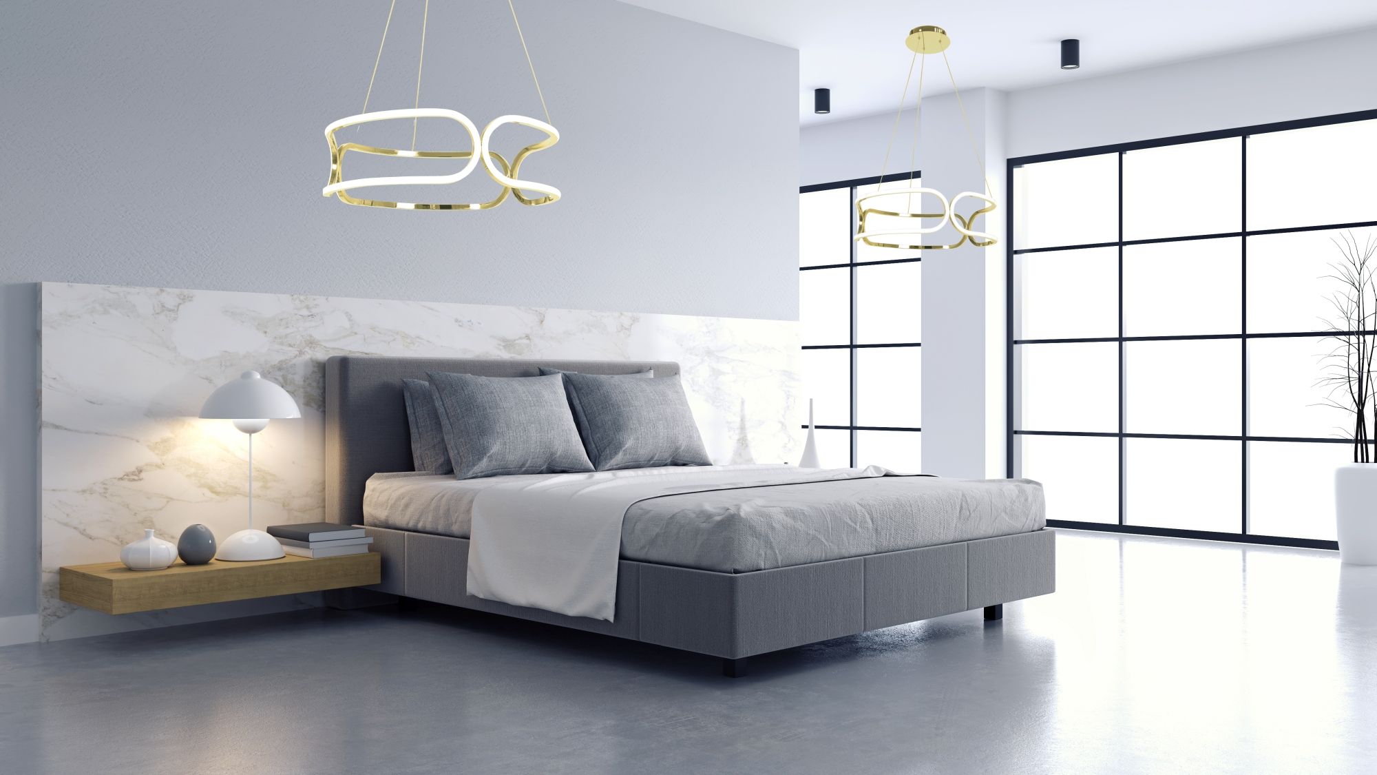 Lampada Da Soffitto Led App791-cp Trio Gold