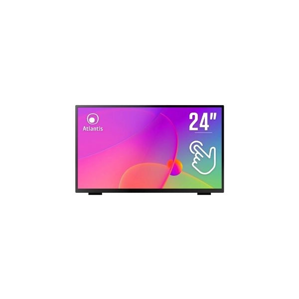 Monitor atlantis touch led 23,8 wide a05-t24a-vhdm 1920x1080 8ms 220/212 cd/m² 3000:1 (10m:1) vesa mm vga hdmi dp 10 tocchi