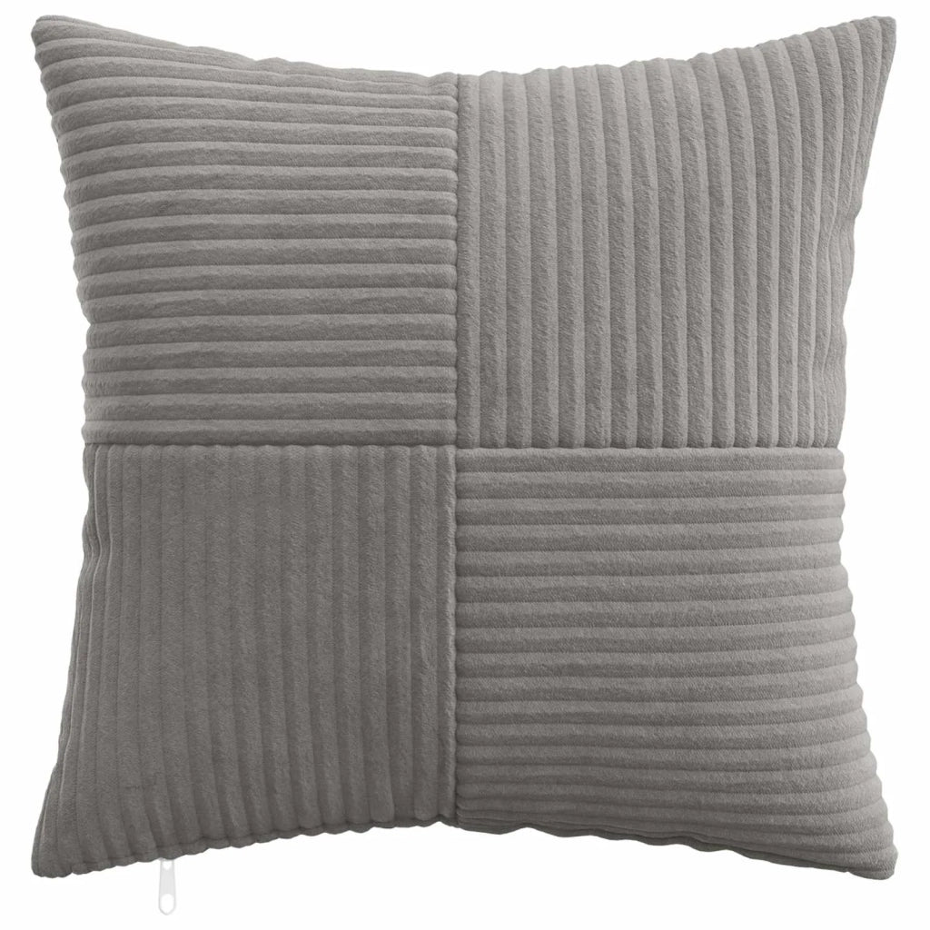 Federa 2 pcs ALMELO Grigio Chiaro 30 x 30 cm corduroy 913861