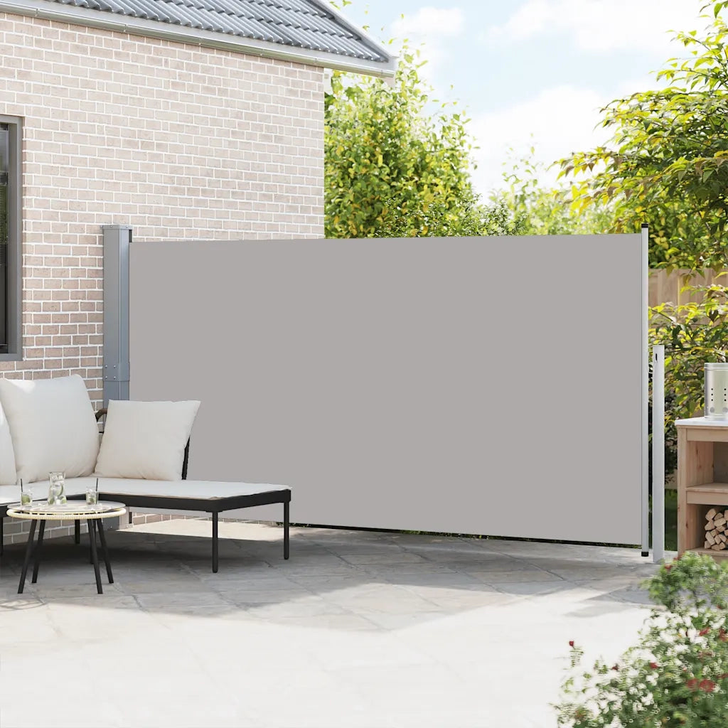 Tenda da Sole Laterale Retrattile-Tenda parasole per balcone 160 x 500 cm Grigia