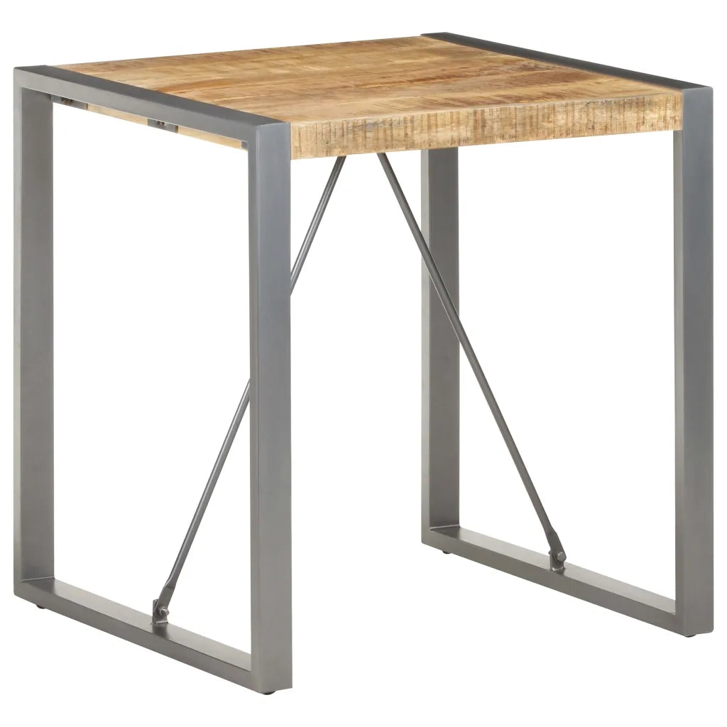 Tavolo da Pranzo 70x70x75 cm in Legno Massello di Mango Grezzo 321599