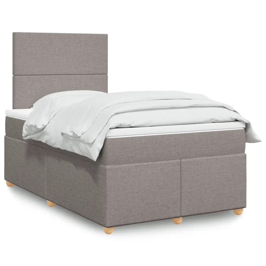 Giroletto a Molle con Materasso Tortora 120x200 cm in Tessuto 3291244
