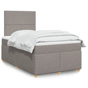 Giroletto a Molle con Materasso Tortora 120x200 cm in Tessuto 3291244