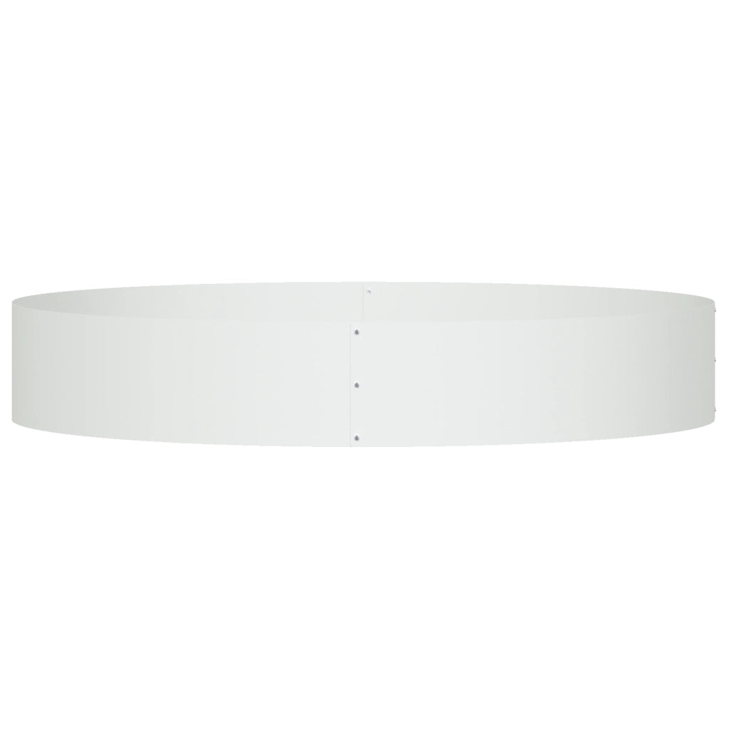 Vaso in Metallo Bianco Bianco Metallo Grande Intarsi Decorativi