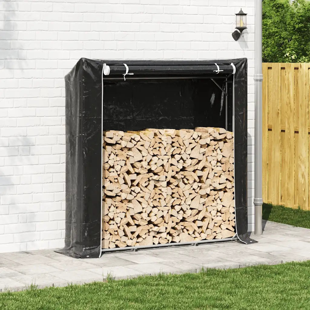 Rastrelliera per Legna con Copertura Antipioggia 200x40x200 cm 4104956