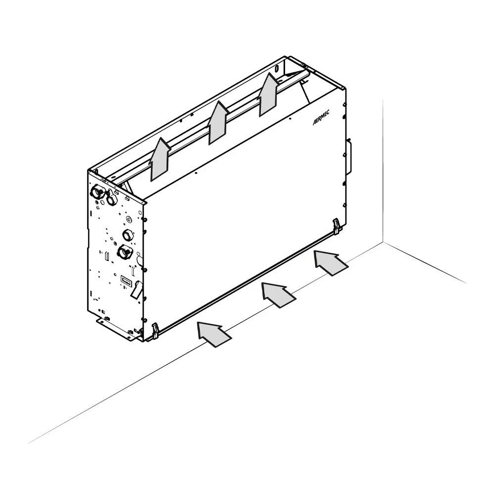 Ventilconvettore da Incasso Aermec FCZ-P 250 con Batteria Principale Maggiorata