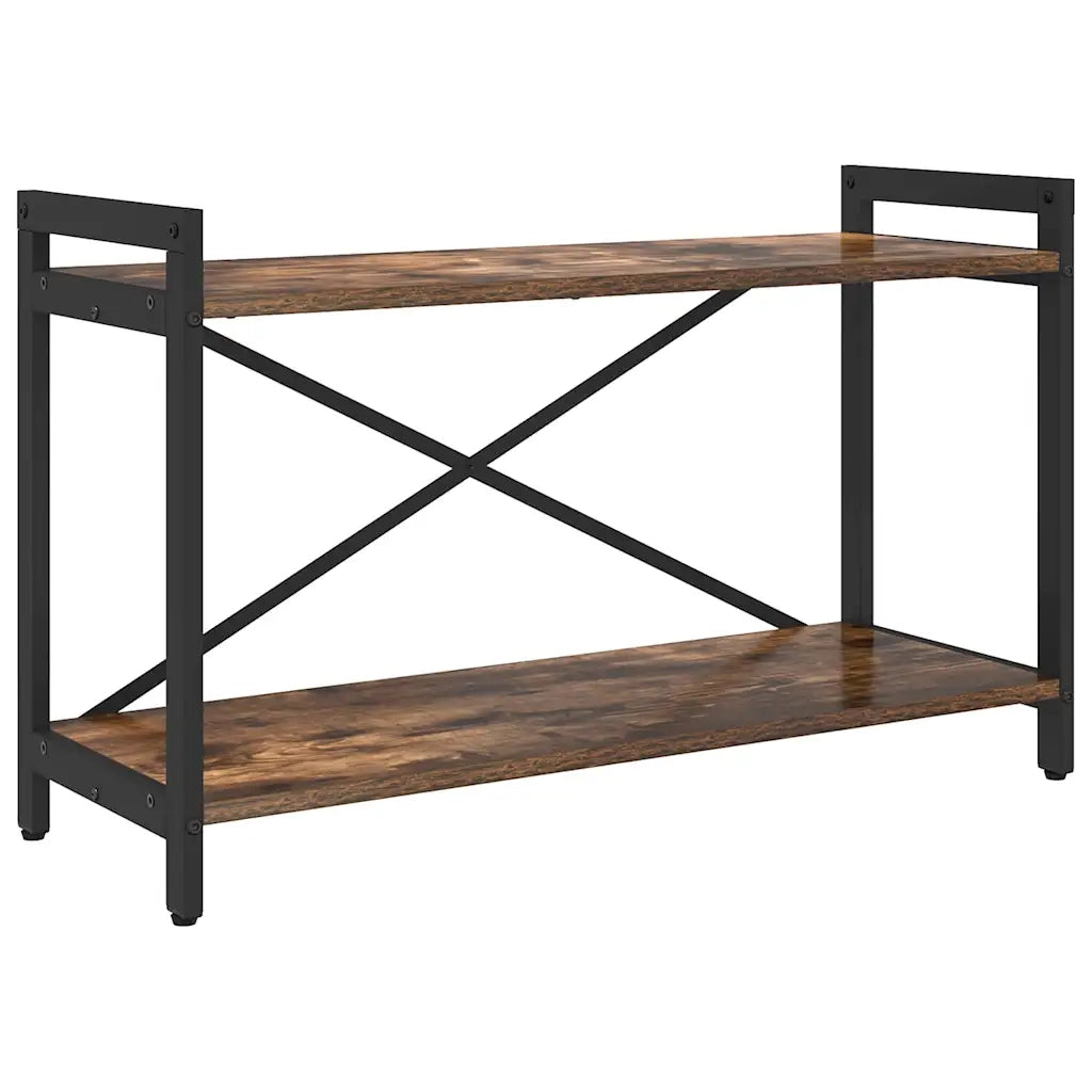 vidaXL Libreria Rovere fumo 80 x 30 x 48.5 cm Legno multistrato