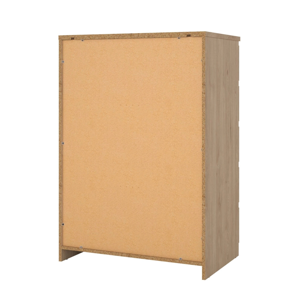 Cassettiera Ansel, Settimino multiuso, Comò camera da letto, Mobile con cassetti, 77x50 h111 cm, Rovere
