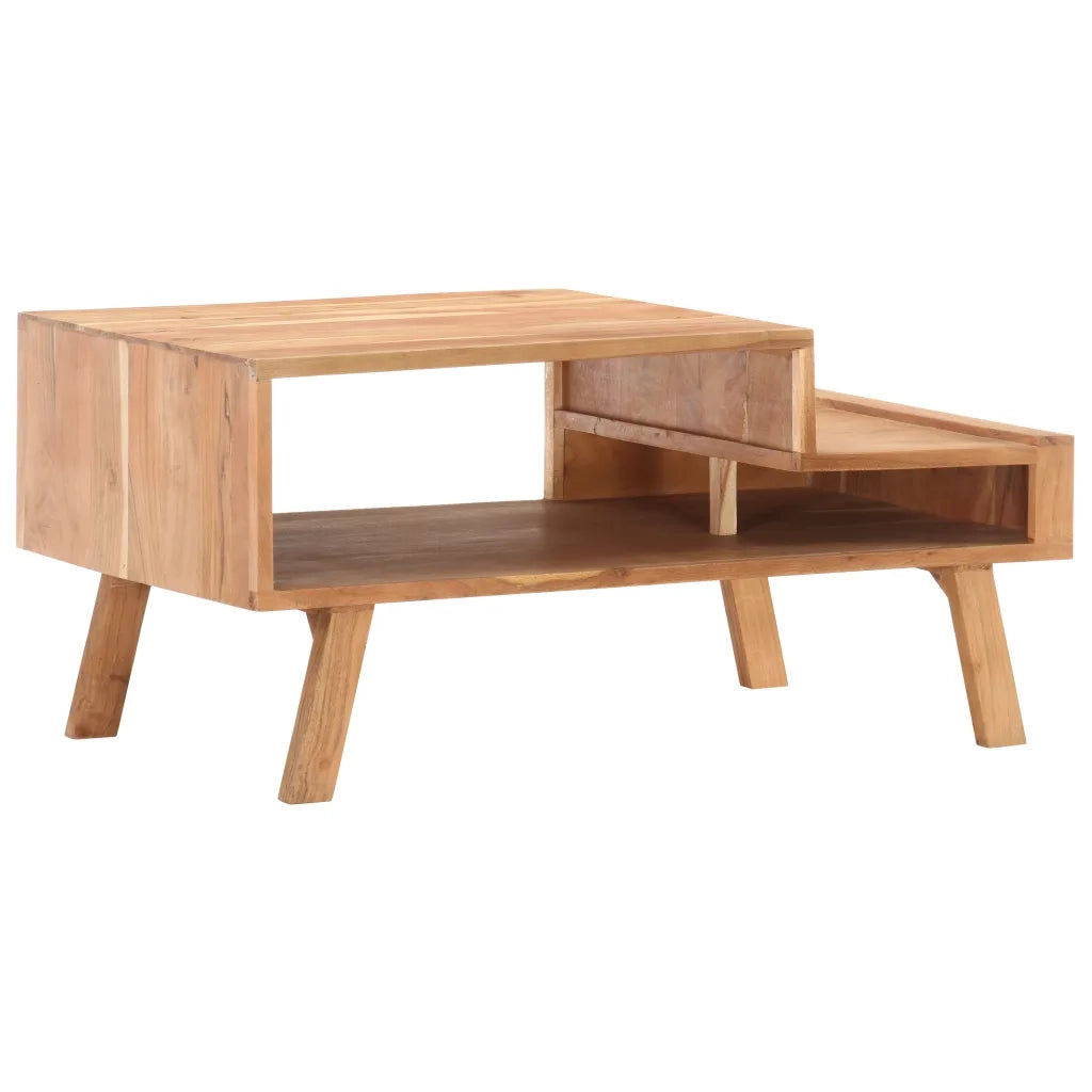 Tavolino da Salotto-Tavolino da soggiorno-Tavolo 100x50x45 cm in Legno Massello di Acacia
