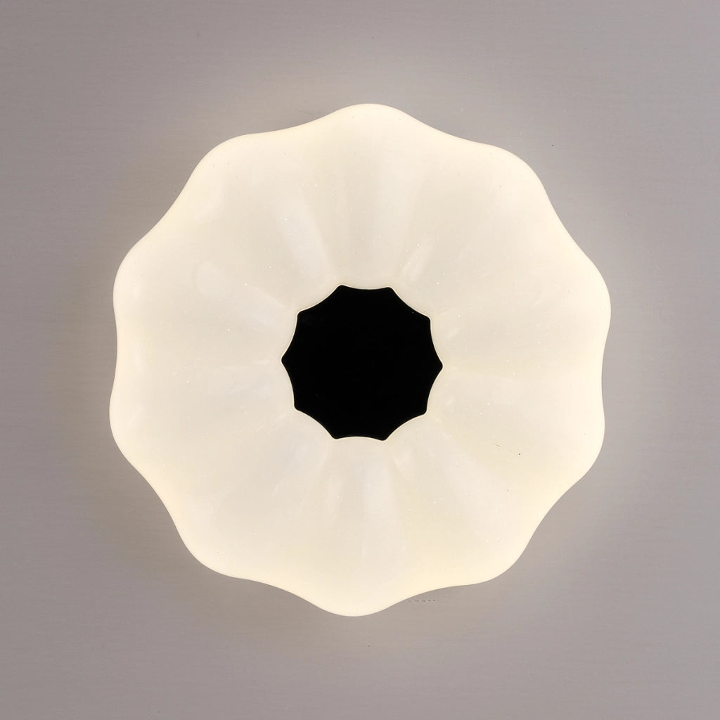 Plafoniera Italux Sonia tonda Ø38 bianco/nero LED 24W