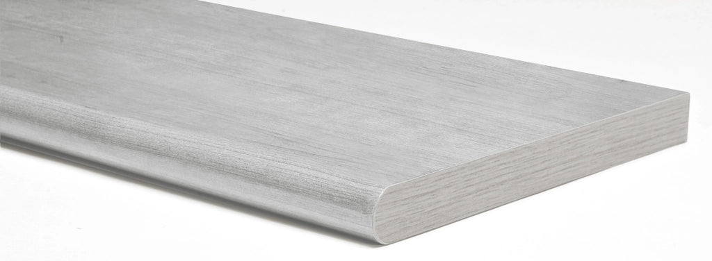 MENSOLA MURALE STONDATA Col. Rovere grigio cm. 80x25x2,5