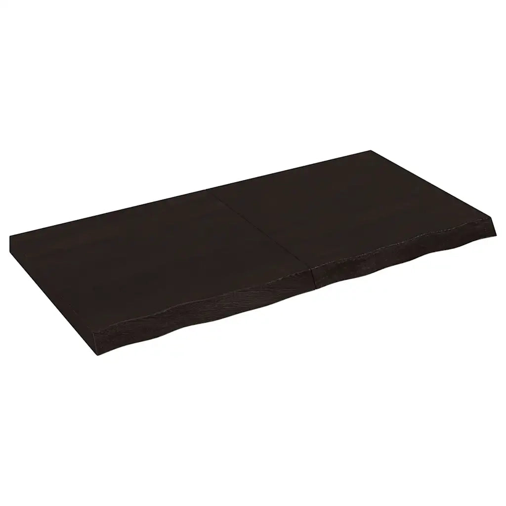 Piano Bagno Marrone Scuro 120x60x(2-6)cm Legno Trattato CFW8451950