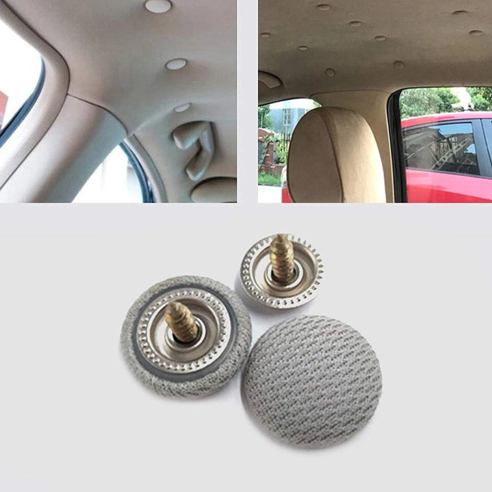 Trade Shop - Kit 20pz Vite Per Riparazione Tetto Tettuccio Auto Fermo Perni Automatici Nylon -