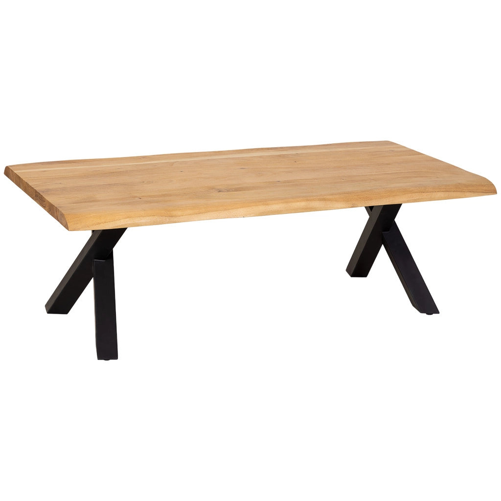 Tavolo da pranzo in legno marrone e nero 140x70x45h cm