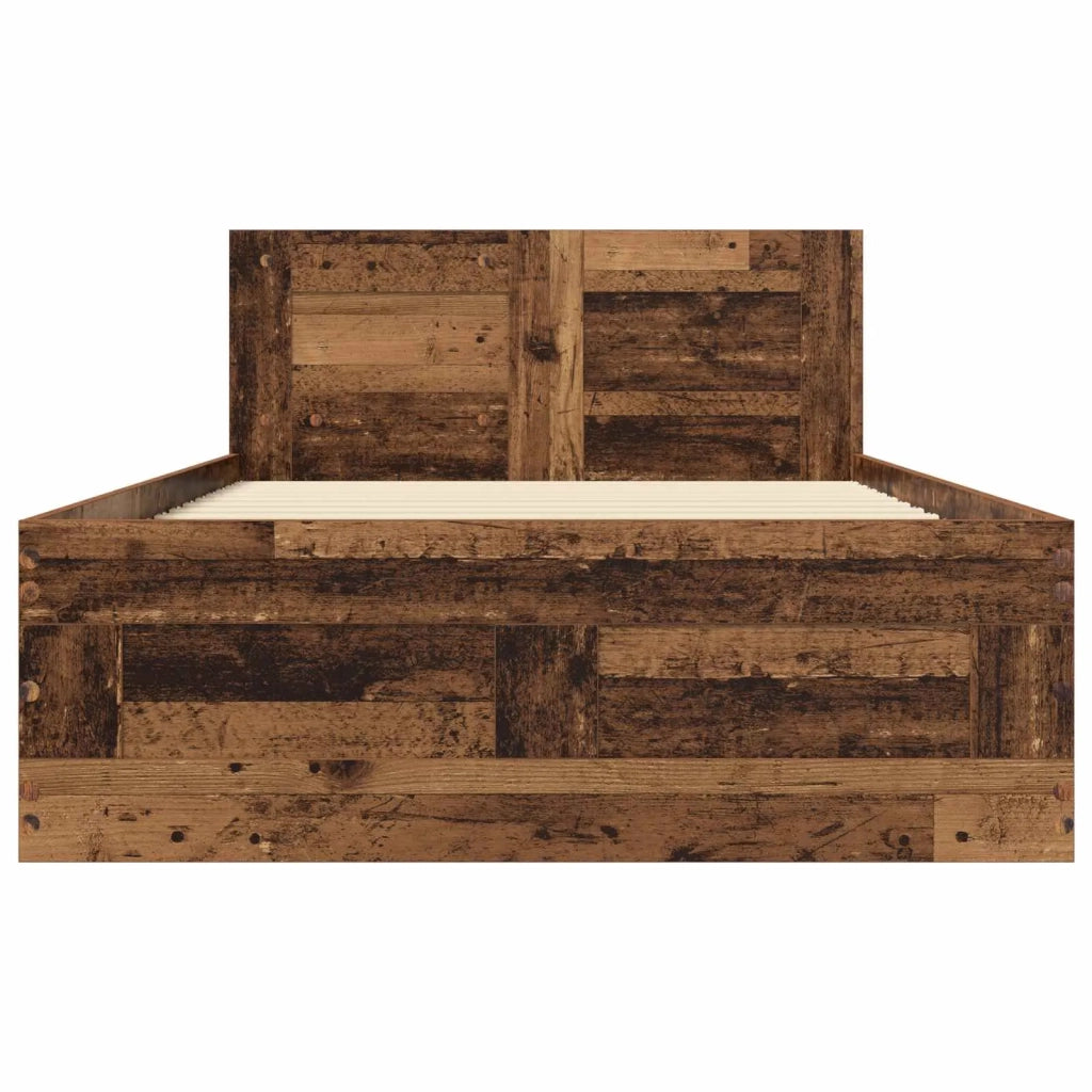 Struttura letto con testata Legno antico 80 x 200 cm 3429680