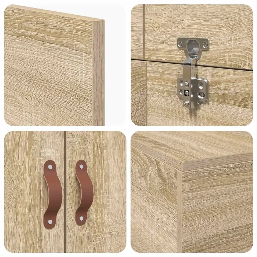 Struttura letto con contenitore Rovere Sonoma 80 x 200 cm 3335335