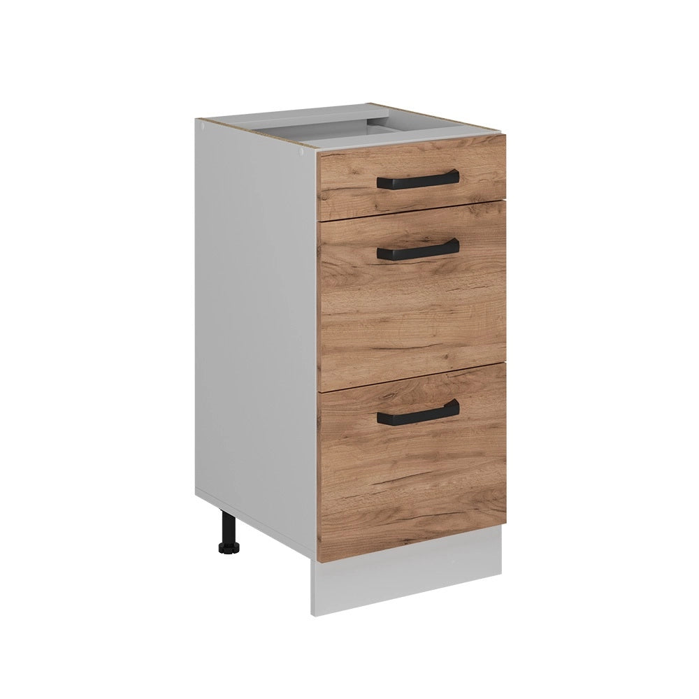 Vicco Mobiletto base per cucina Quercia dorata 40 cm senza piano di lavoro