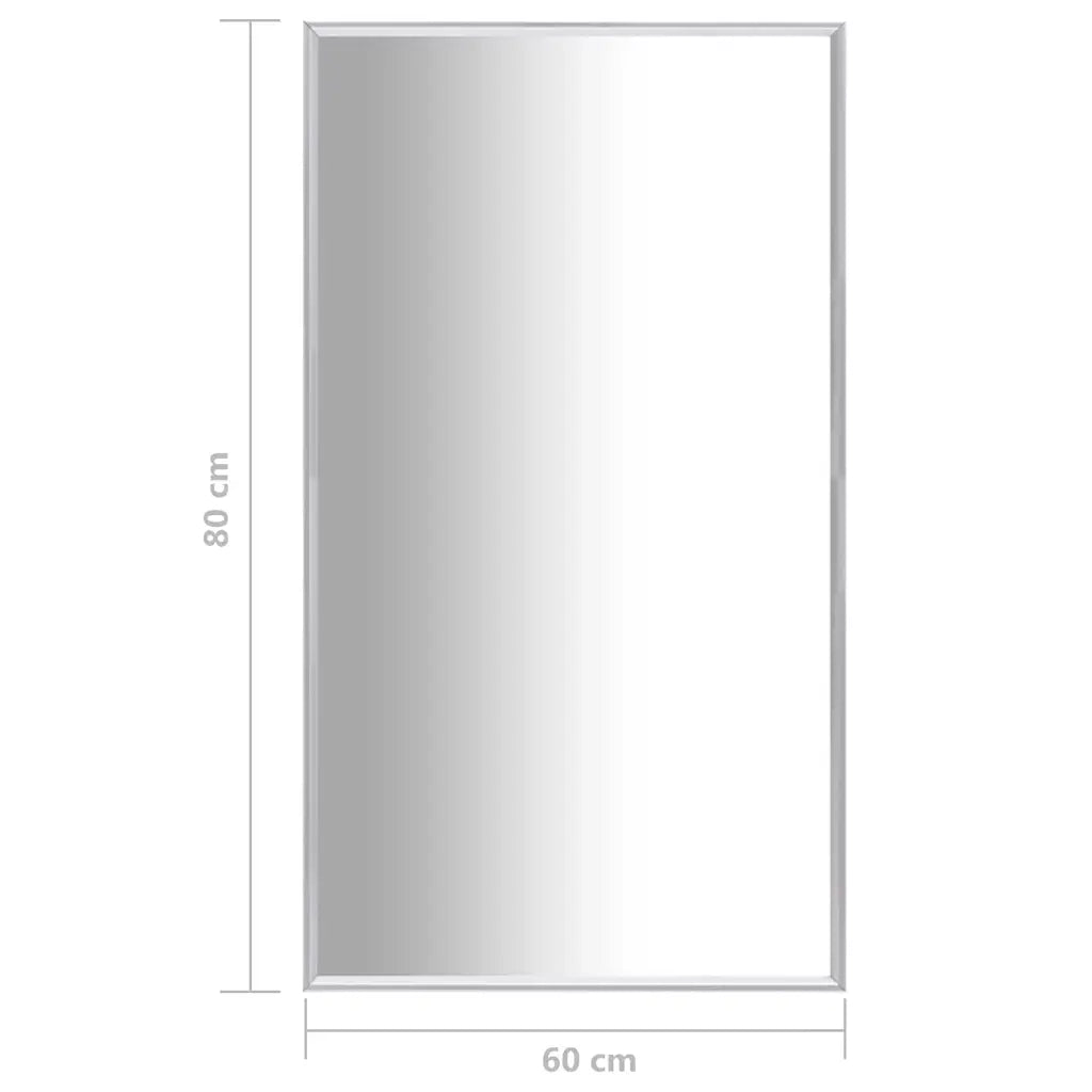 Specchio Argento 80x60 cm 322735